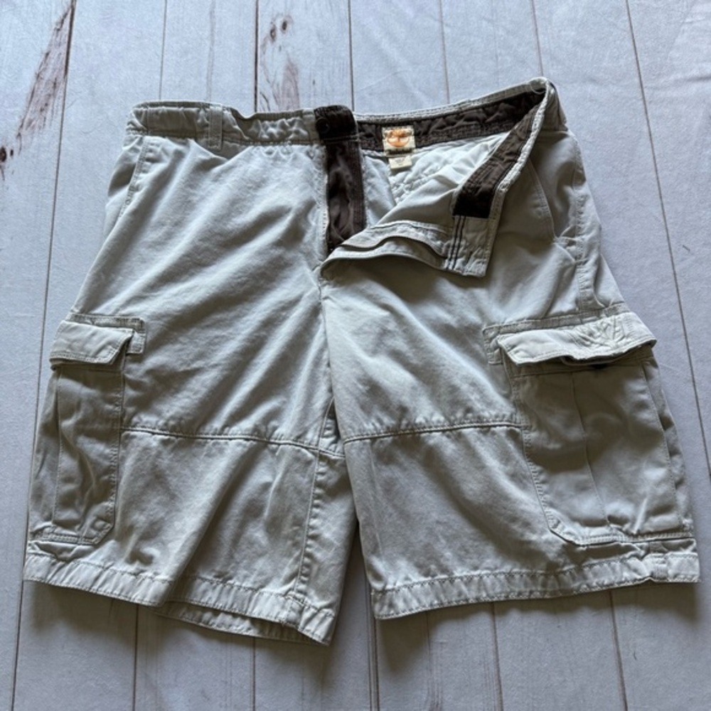 Timberland Men’s Cargo Shorts Rugged Outdoor Style Size 36 pocket casual summer